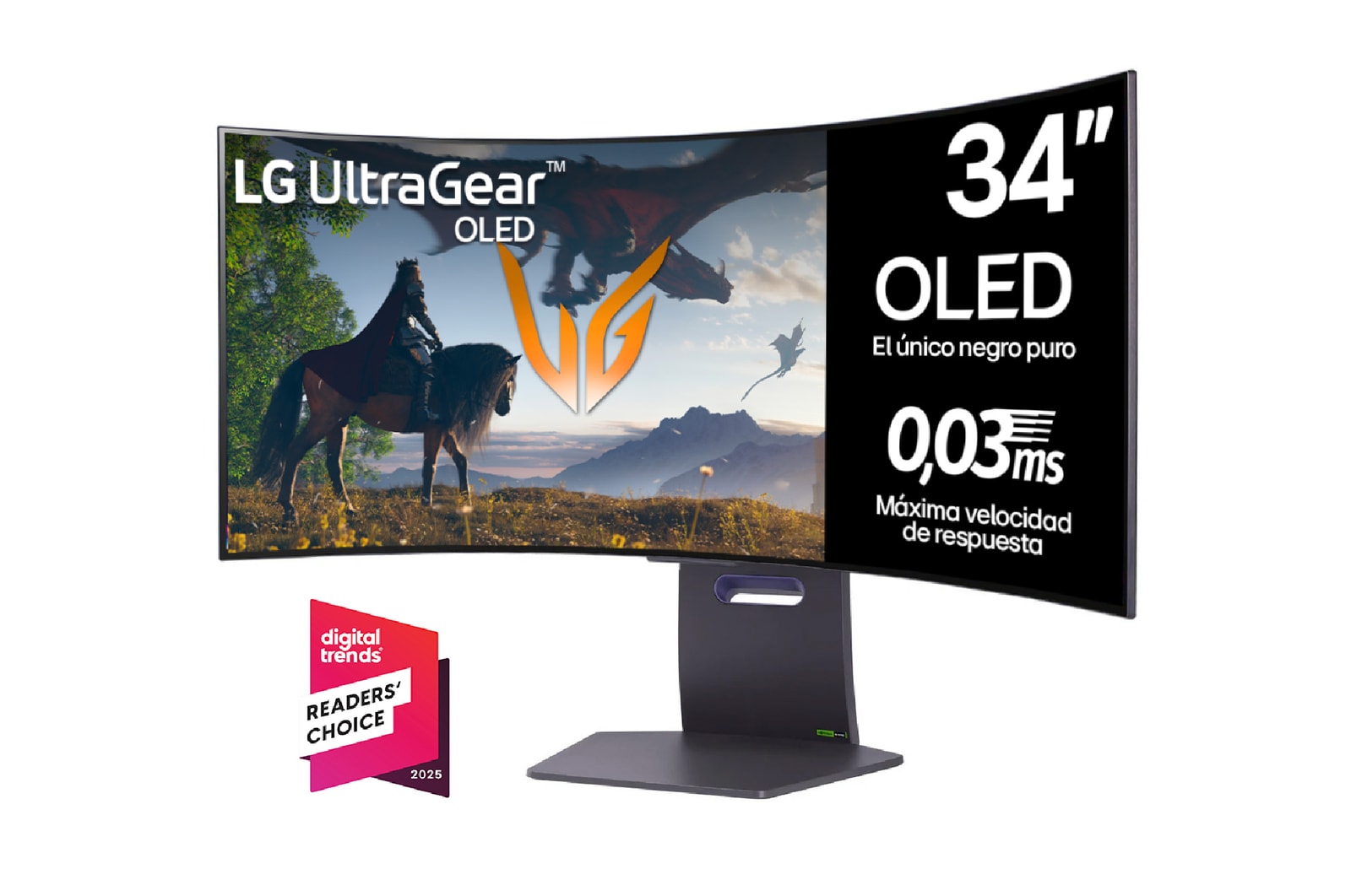 Vista frontal Monitor LG -  34GS95QE-B